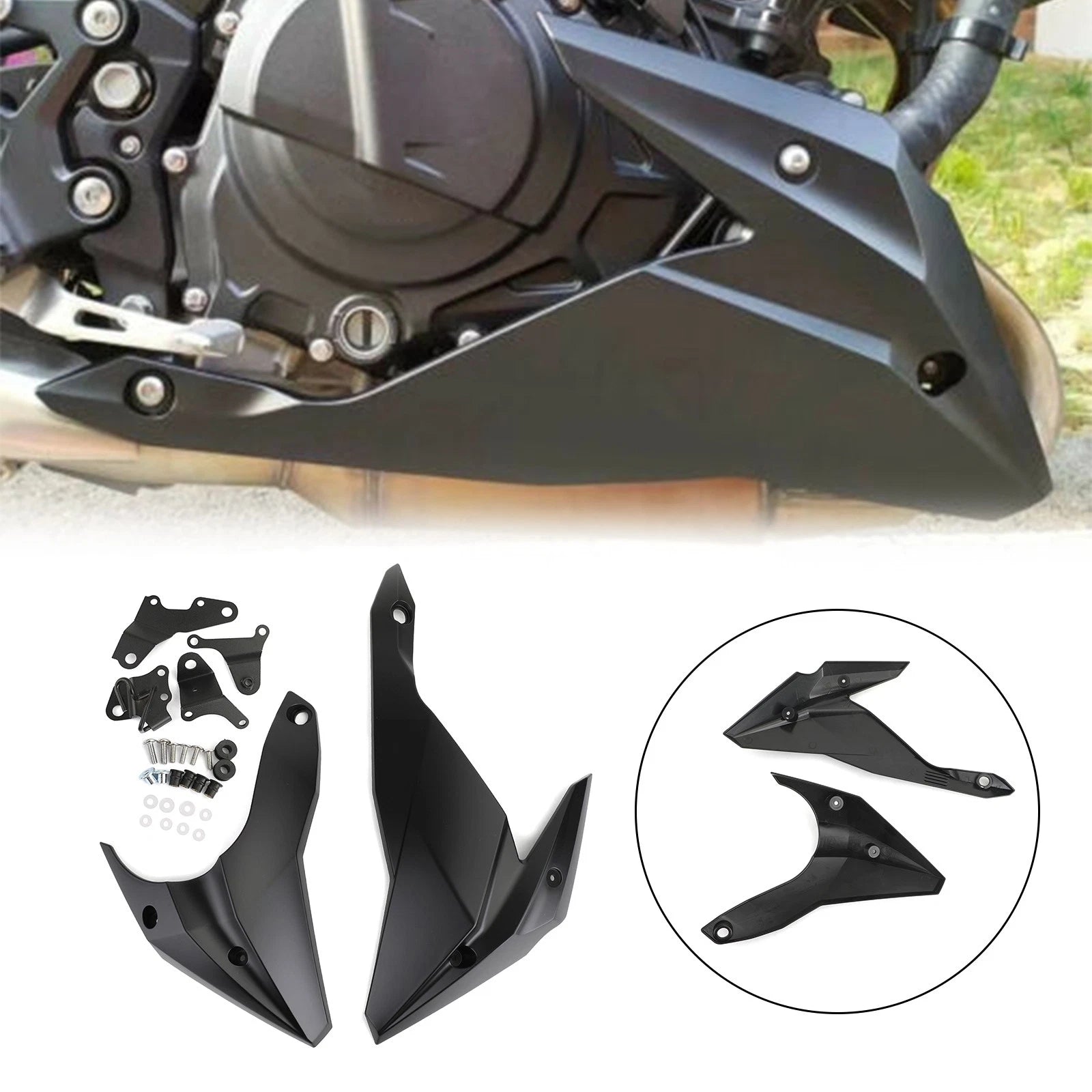 Engine Panel Belly Pan Lower Cowling Cover for Kawasaki Z400 (2018–2023)