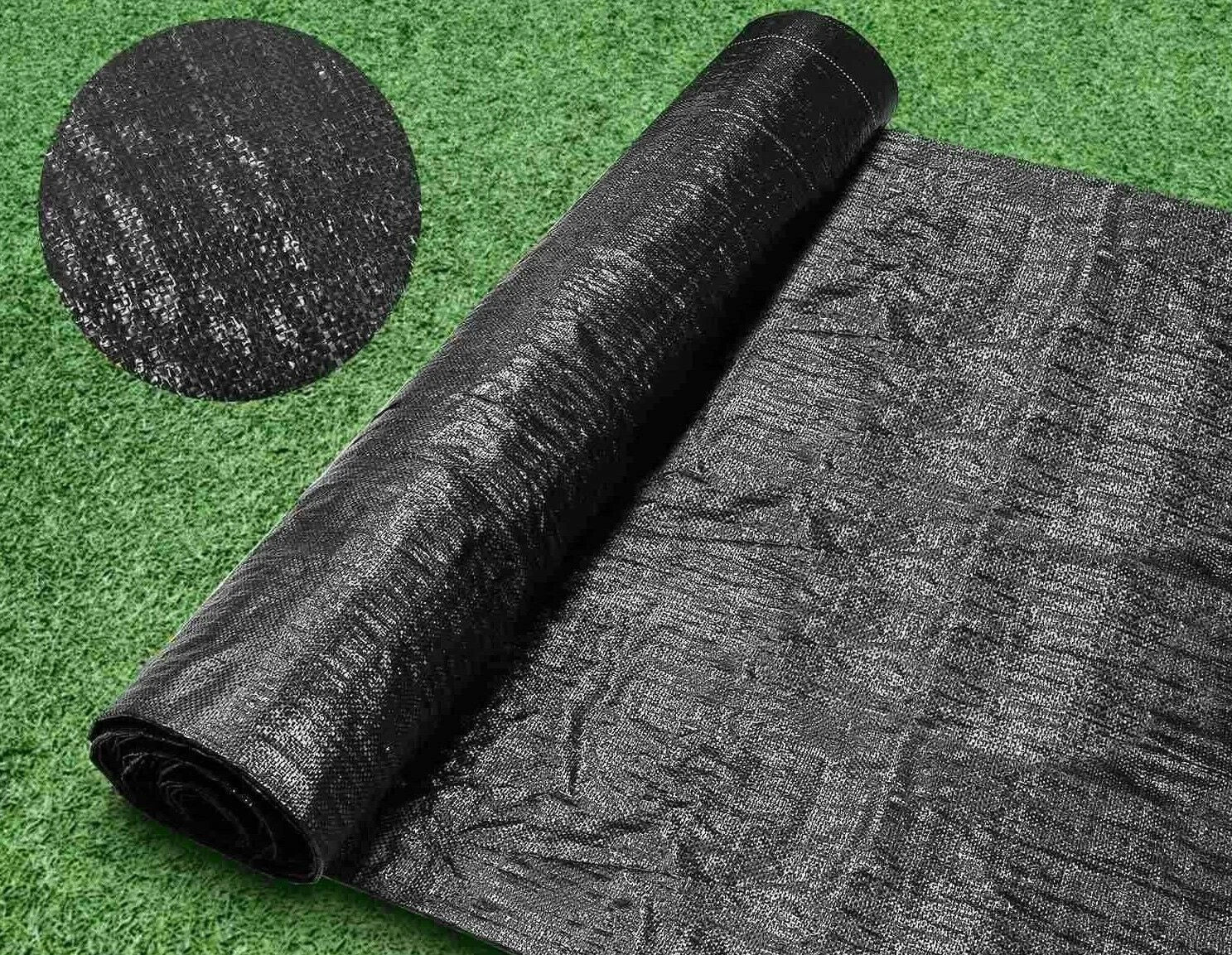 Weed Control Fabric Ground Cover Membrane Sheet for Garden Landscape (200FT)