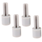 8X Mixer Potentiometer Extension Knobs Grey Plastic