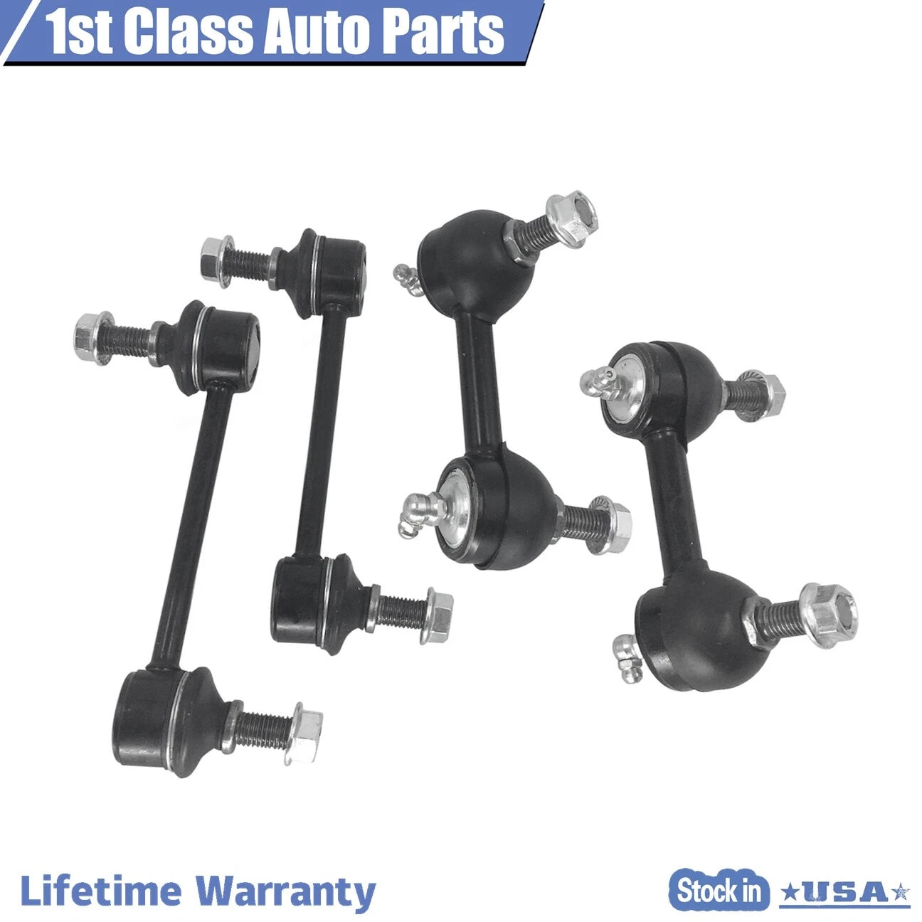 Set of 4 Front Suspension Rear Sway Bar End Links for Cadillac CTS (2003–2007)