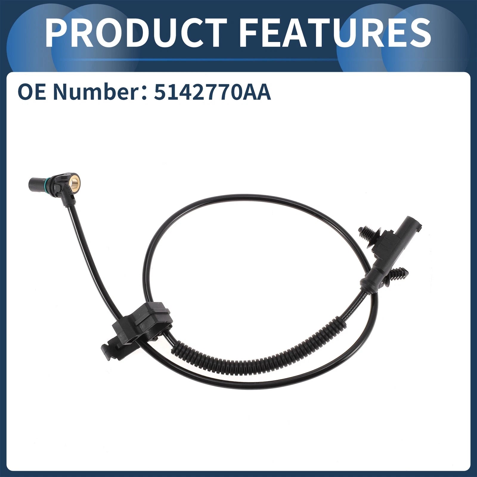 ABS Wheel Speed Sensor No. 5142770AA for Dodge Dakota (2005–2011) Front