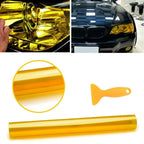 Yellow Light Tint Film for Car Headlights Tail Lights (30X180cm)