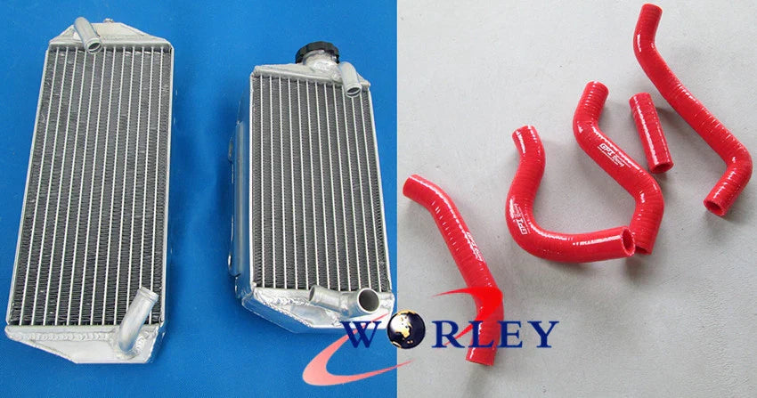 Aluminum Radiator + Silicone Hose for Suzuki RMZ450 (2007)