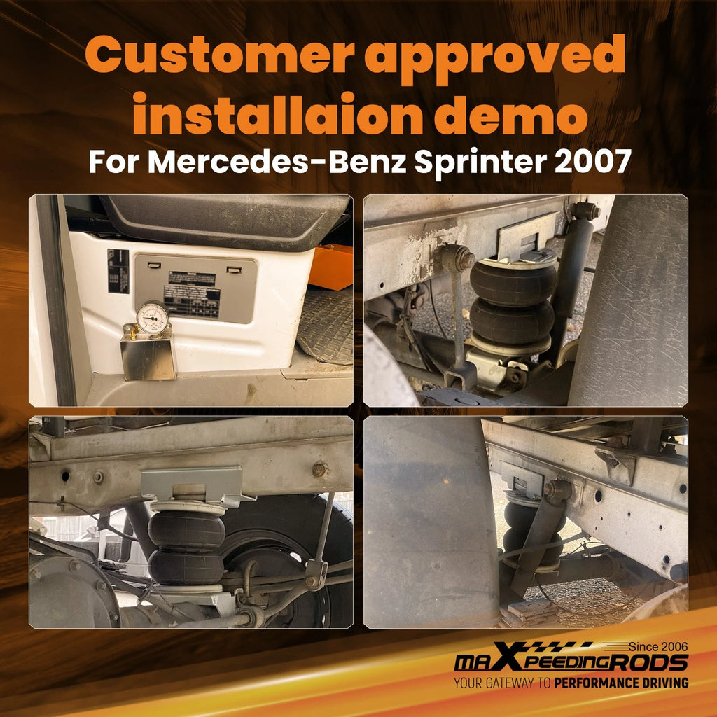 Rear Air Suspension Helper Spring Kit for Mercedes-Benz Sprinter (2006–2020)