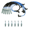 NGK Wire Set & 6 Spark Plugs for Dodge B150 B2500 D150 W150 (1981–1998)