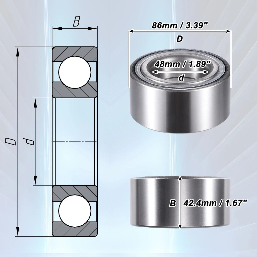 1 Pcs Front Left Right Wheel Bearing for Acura ILX (2013–2015)