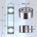 1 Pcs Front Left Right Wheel Bearing for Acura ILX (2013–2015)