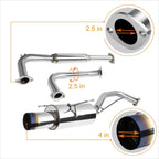 4" Burnt Muffler Tip Catback Exhaust System for Nissan Maxima A33 (2000–2003)