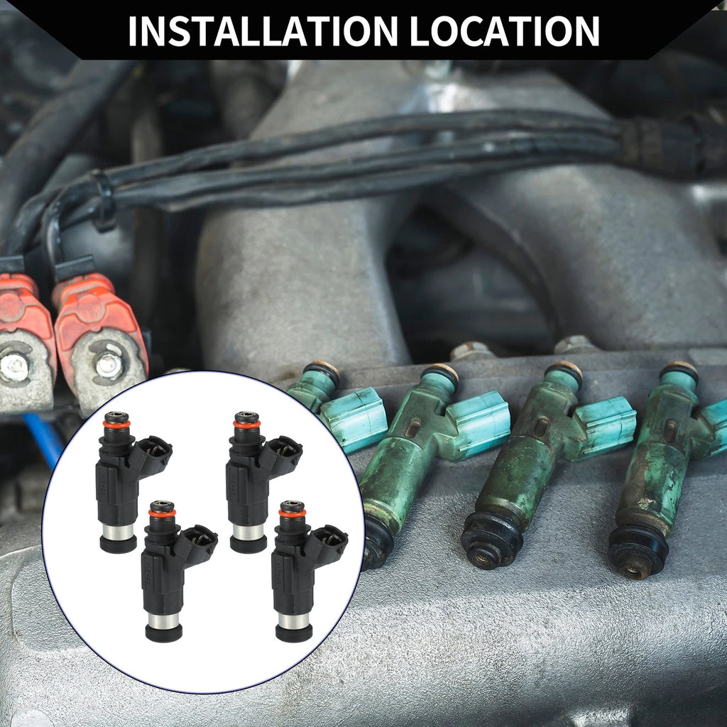 Set of 4 Fuel Injectors for Chevrolet Tracker (1999–2003) MD319791