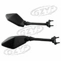 Pair Side Rear View Mirrors for Kawasaki Ninja 650R ER6F (2009–2016) Black