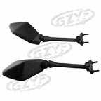 Pair Side Rear View Mirrors for Kawasaki Ninja 650R ER6F (2009–2016) Black