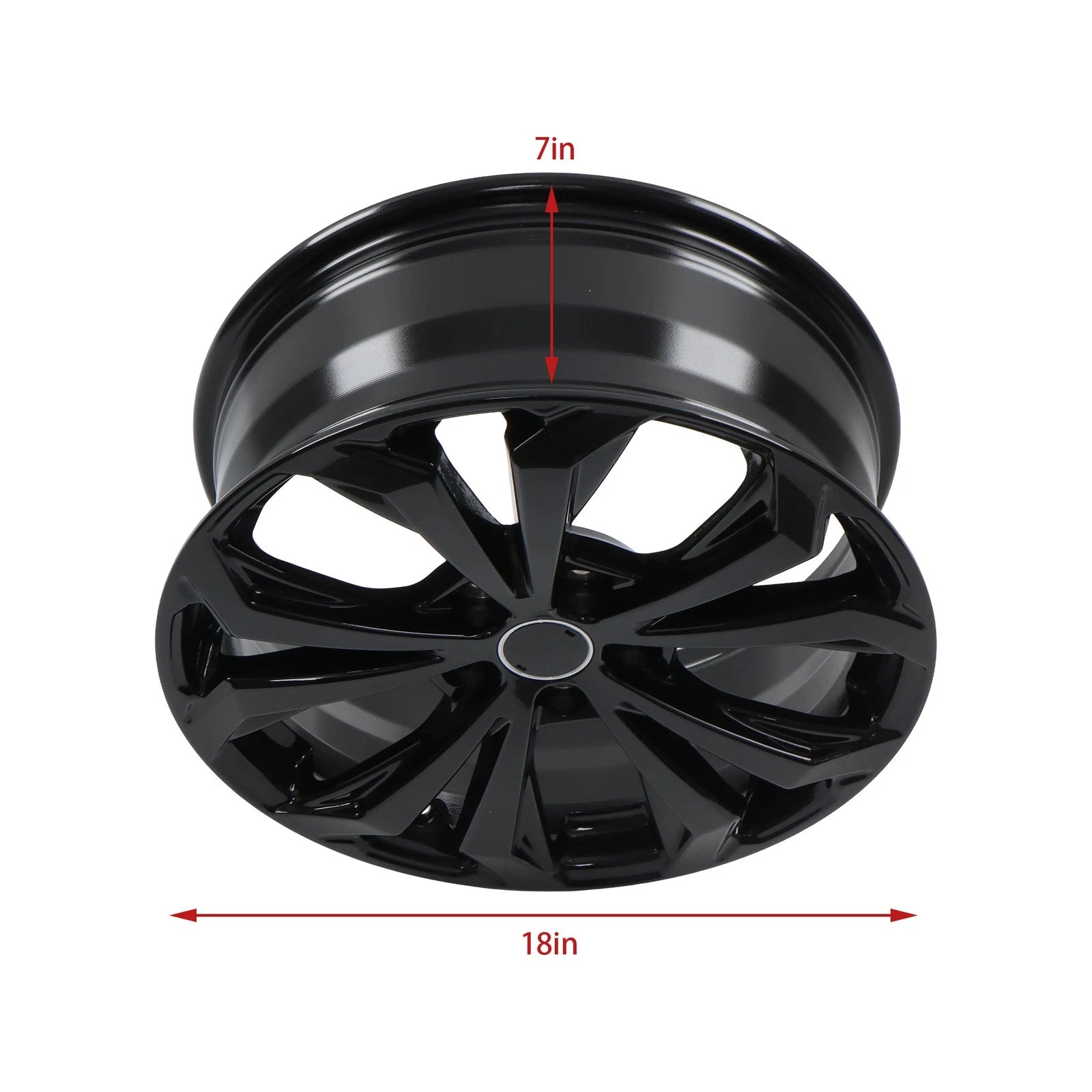 18" x 7" Gloss Black Alloy Wheel Rim for Toyota Rav4 (2022–2025)