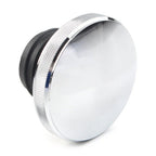 Chrome Vented Gas Cap Fuel Tank Cover for Harley Dyna, Road King, Softail