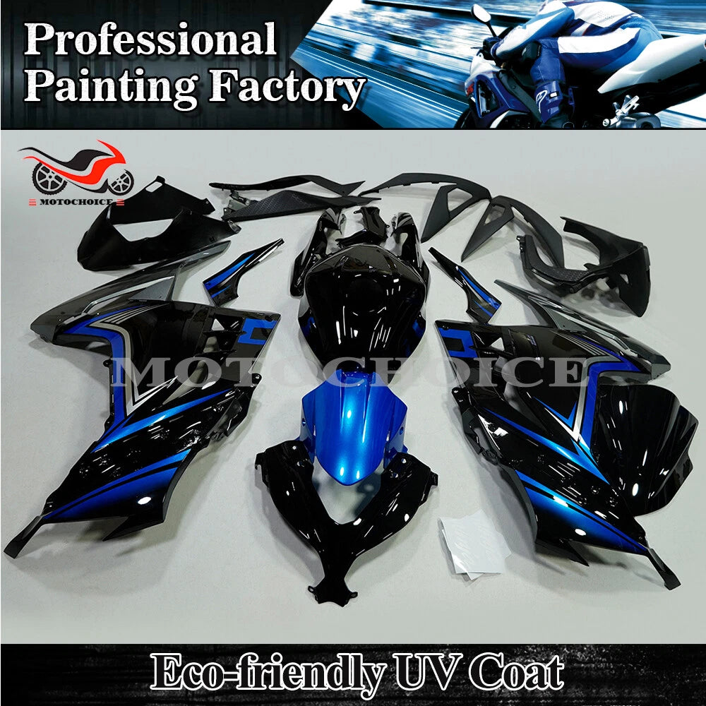 Fairing Kit for Kawasaki Ninja 300 EX300 (2013–2017) ABS Bodywork Blue Black