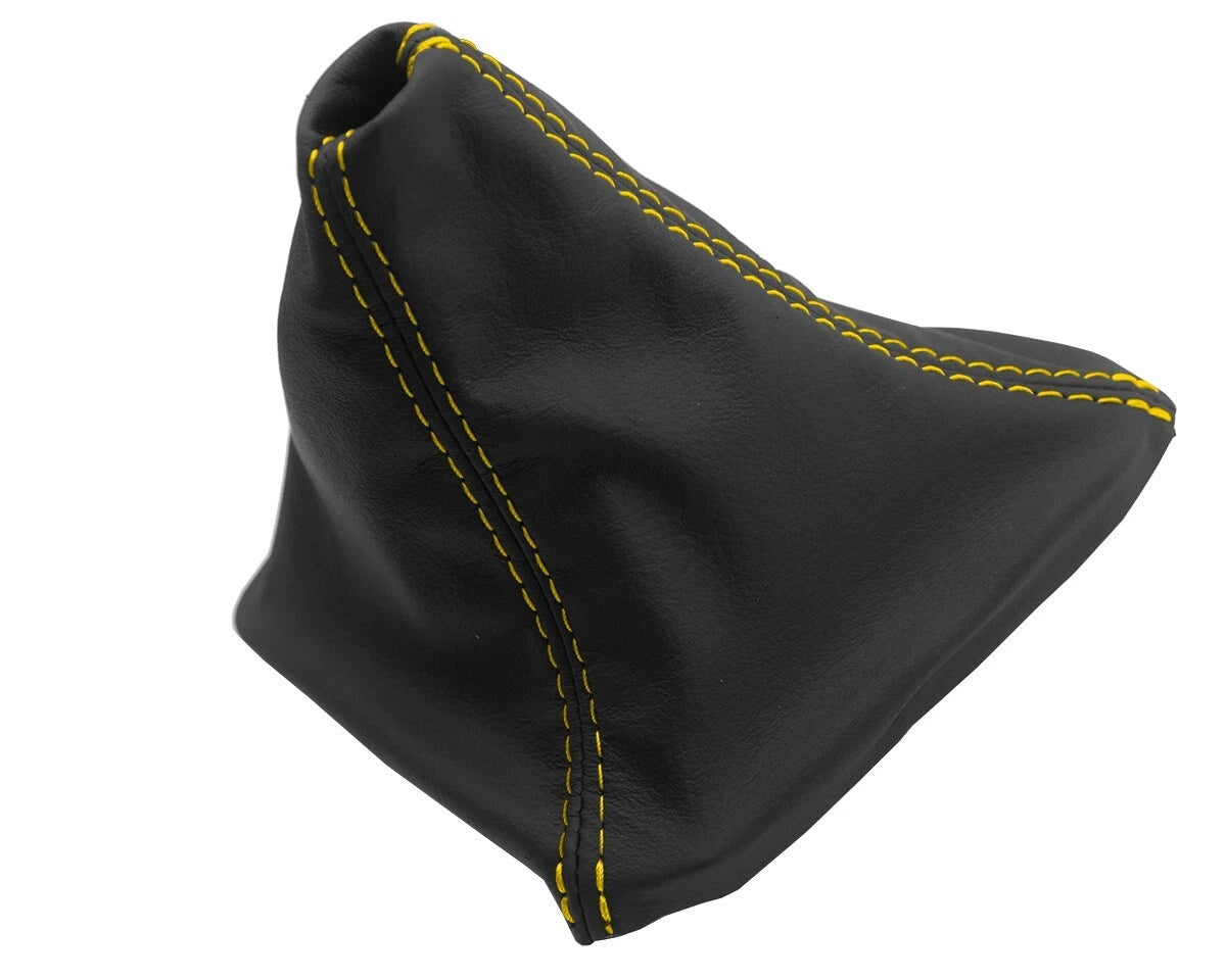 Leather Manual Shift Boot Cover for BMW E36 (1992–1999) Yellow Stitch
