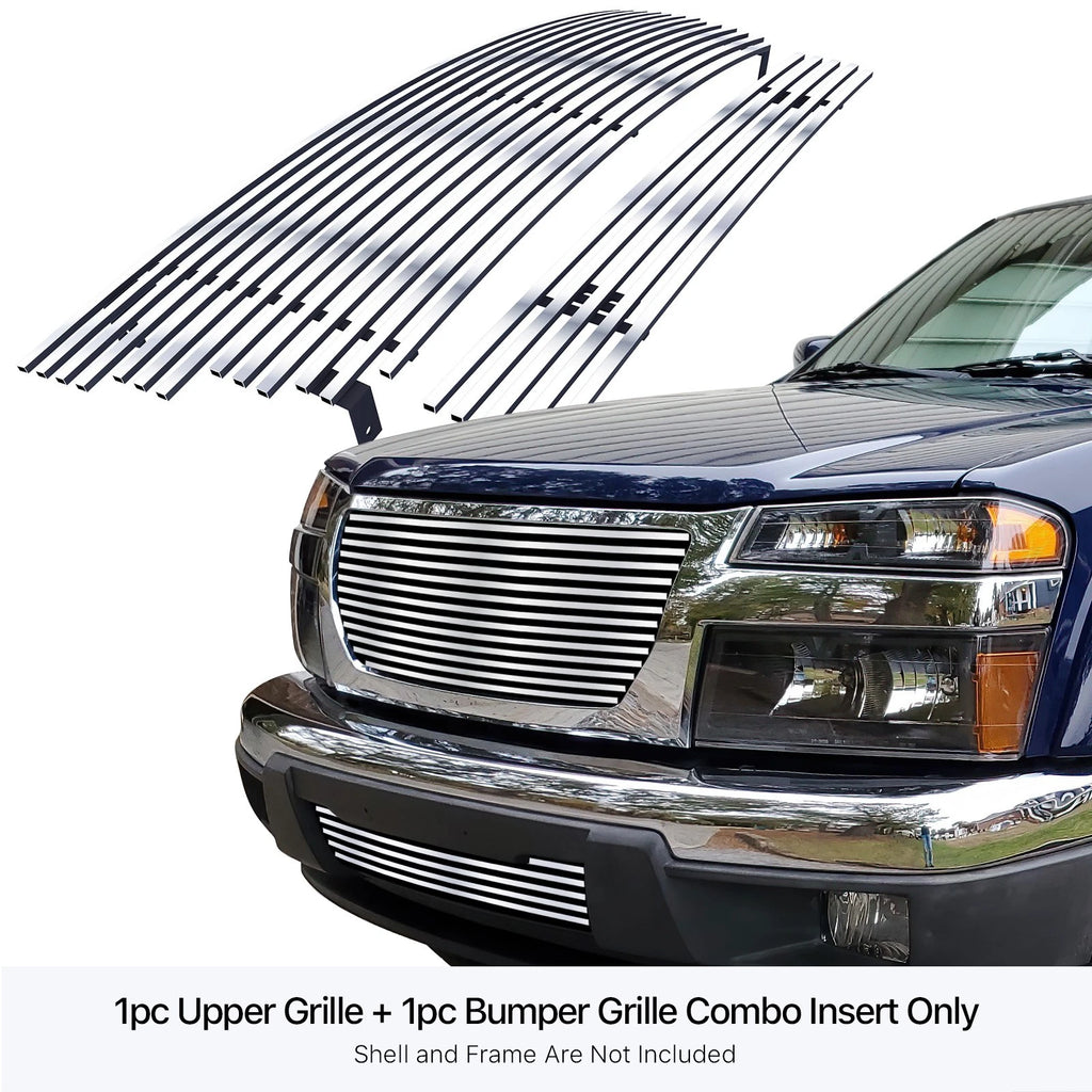 Stainless Chrome Billet Front Grille Insert for GMC Canyon (2004-2012)