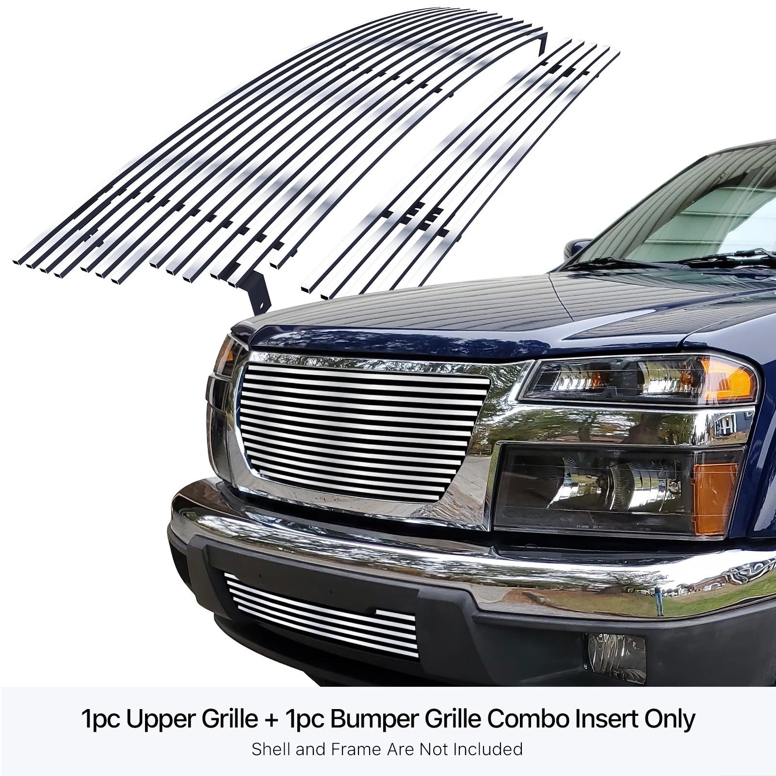Stainless Chrome Billet Front Grille Insert for GMC Canyon (2004-2012)