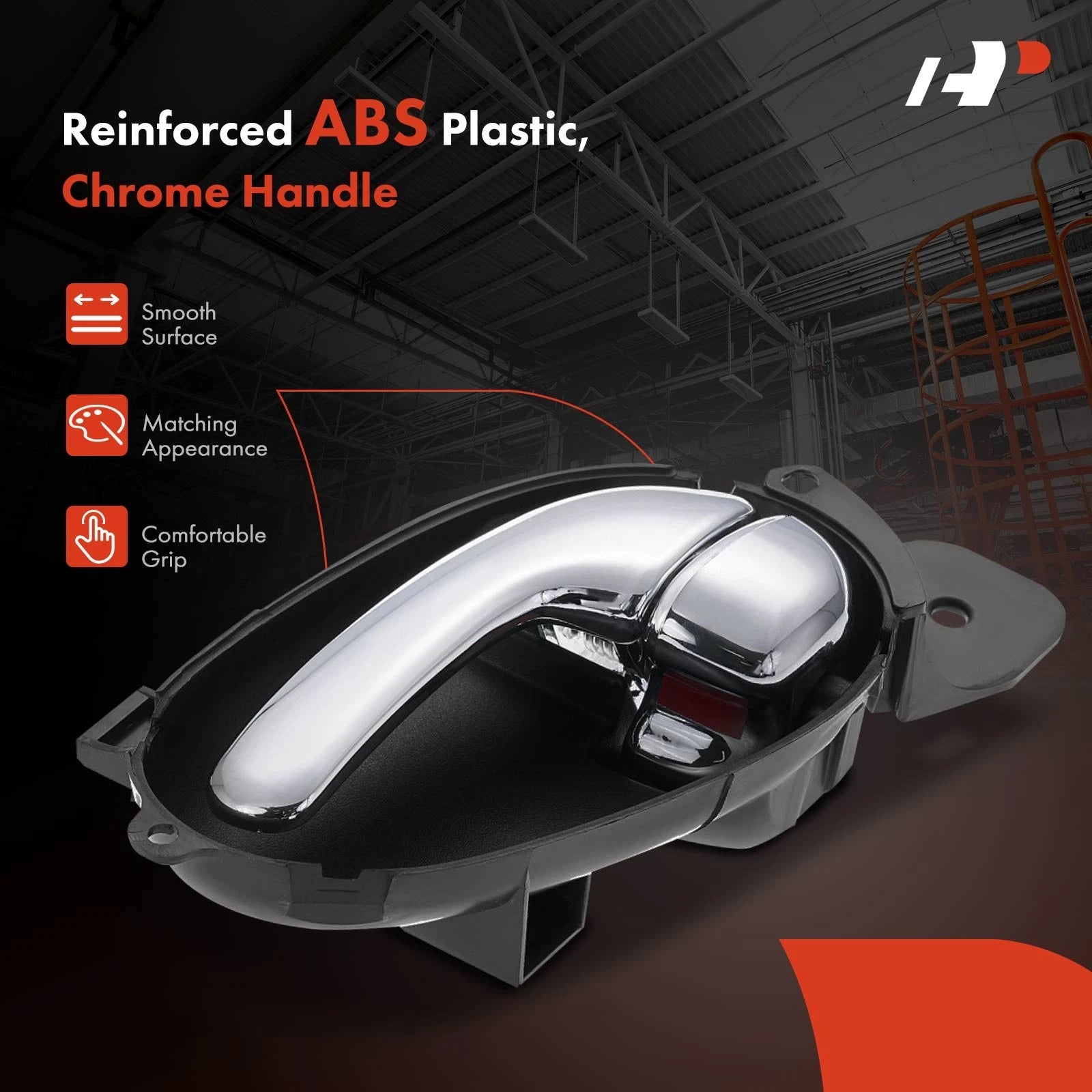 2X Chrome Interior Door Handles for Chevy Trailblazer (2002-2009)