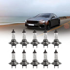 H7 Bulbs 10pcs 12V 55W Halogen Car Headlights Easy to Use