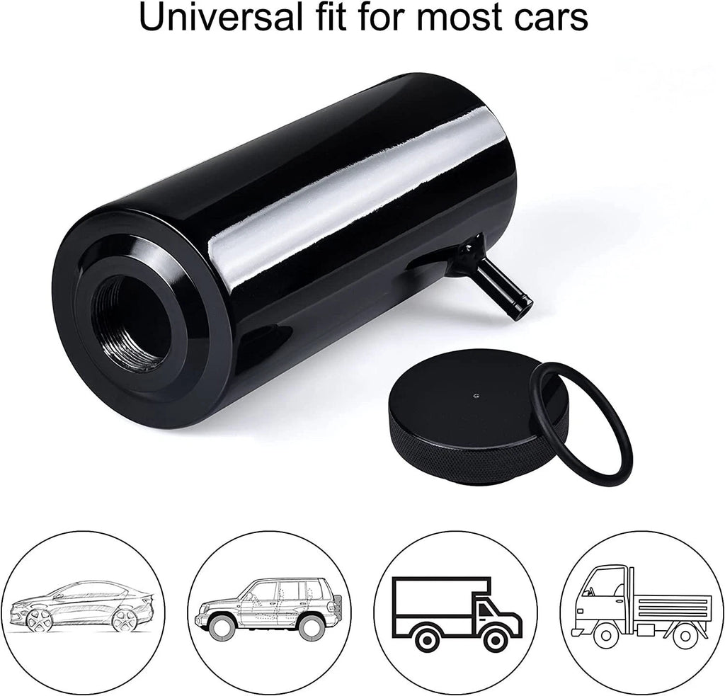 Universal Engine Radiator Coolant Catch Tank Overflow Reservoir Aluminum Alloy