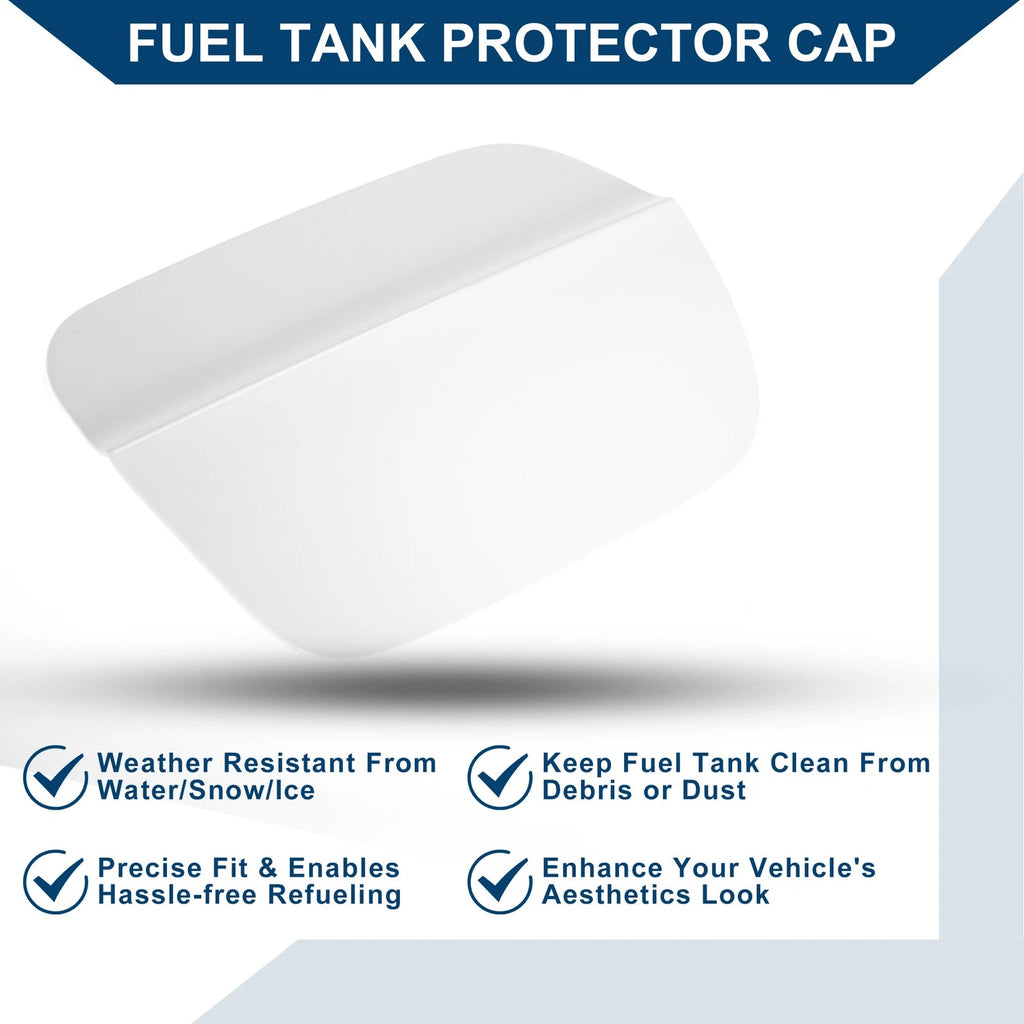 Fuel Tank Door Cap for Volkswagen CC (2019–2021) - Fuel Filler Flap Cover White