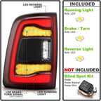 Driver LED Tail Light w/ Blind Spot for Dodge RAM 2500 3500 (2019–2024)