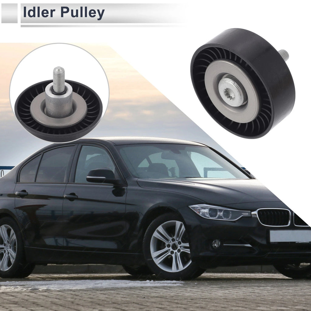 Drive Belt Idler Pulley for Audi A5 (2005–2016) No. 06E903341G Black