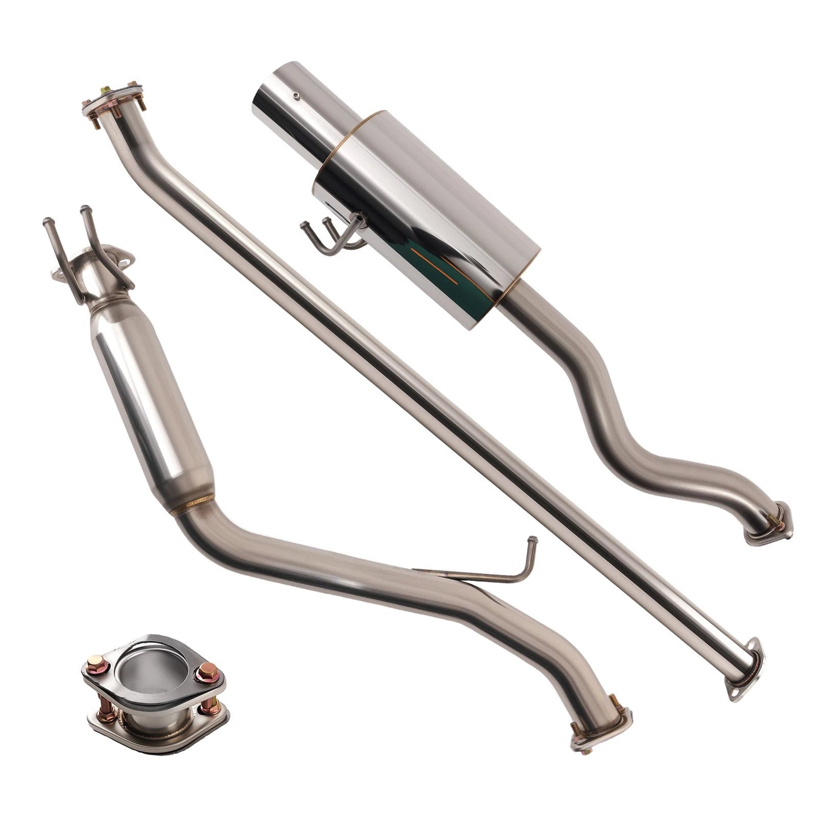 4" Muffler Tip Catback Exhaust System for Honda Civic 1.8L (2006–2011)