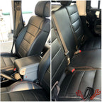 Set of 4 Seat Covers for Jeep Wrangler 4Door (2008–2010) Black
