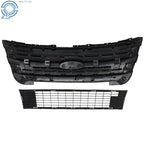 2X Front Bumper Grille Assembly for Ford Explorer (2011-2015)
