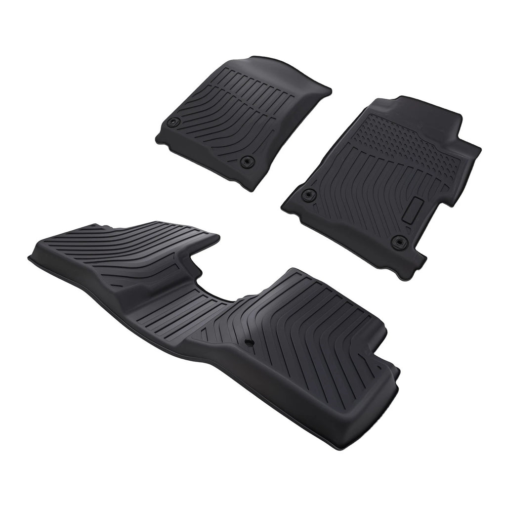 Set of 4 Black All-Weather Floor Mats for Acura ILX (2013–2022) TPE Rubber