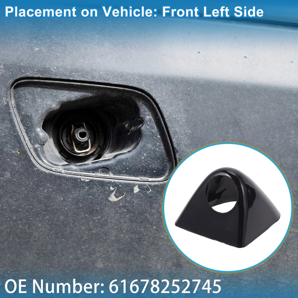 Washer Nozzle Cover Cap No. 61678252745 for BMW X5 (2000–2003) Black