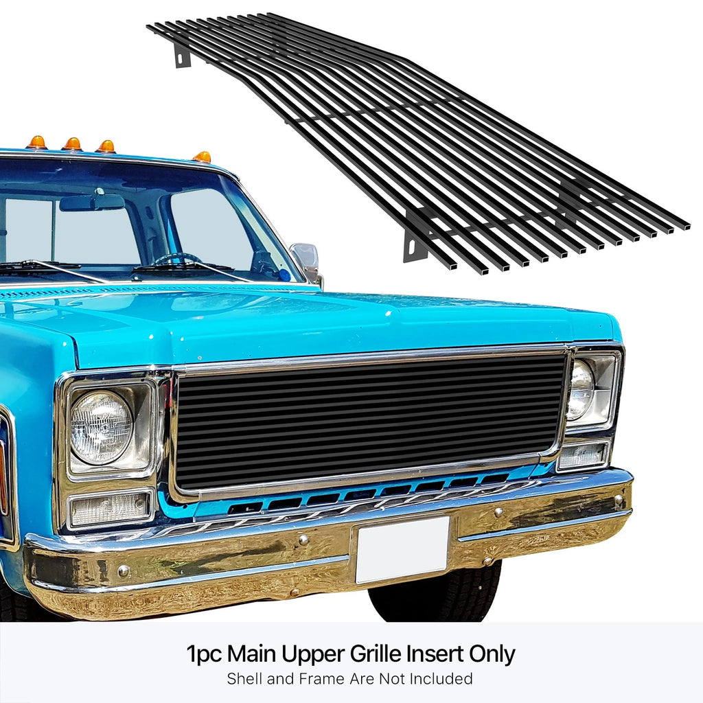 Black Billet Grille Insert for Chevy GMC Blazer C/K Pickup Suburban (1973-1980)