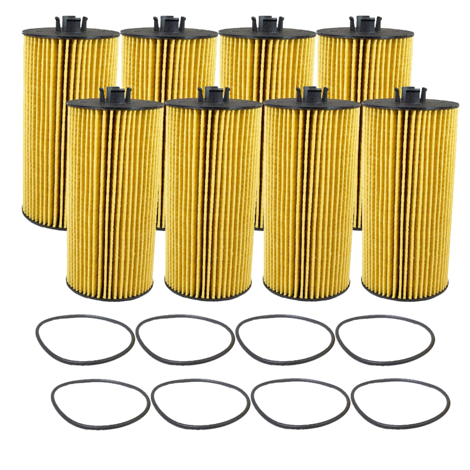 Set of 8 Engine Oil Filters for Ford E-350 F-250 F-350 SD 6.0 V8 (2003–2010)