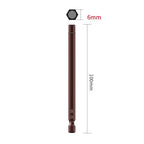 Set of 2 Hex Head Screwdriver Bits 1.5mm 6mm 100mm Length