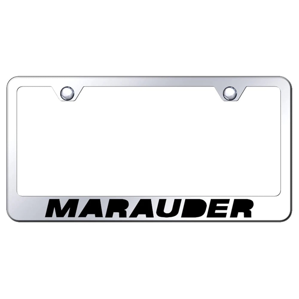 Mirrored License Plate Frame - Officially Licensed for Mercury Marauder