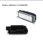 Set of 2 LED License Plate Lamp Lights for Smart Fortwo (2016–2018)
