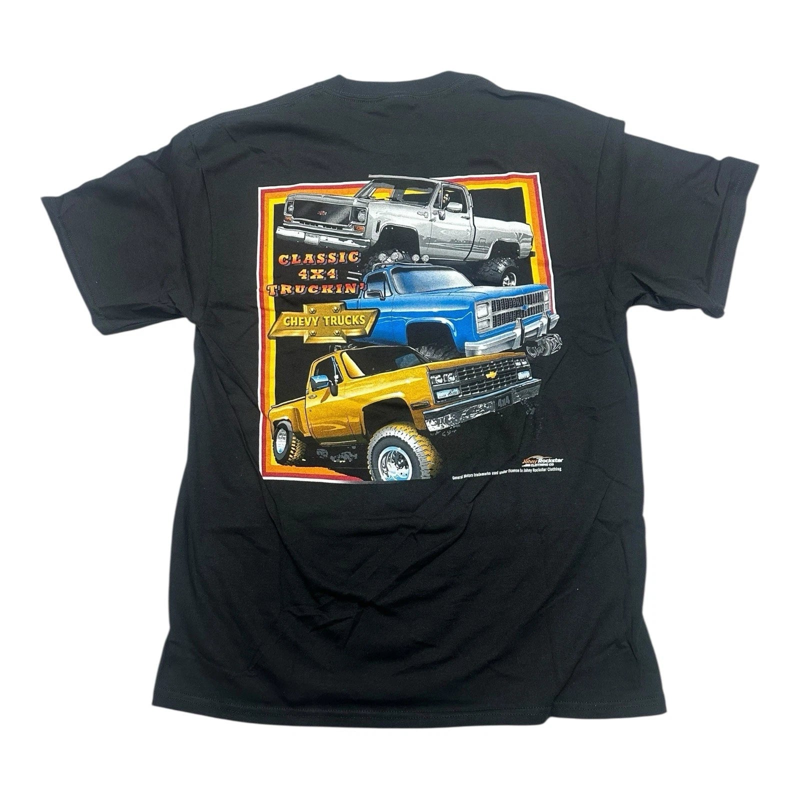 Black T-Shirt Licensed for Chevy Squarebody 4X4 (1973–1987)