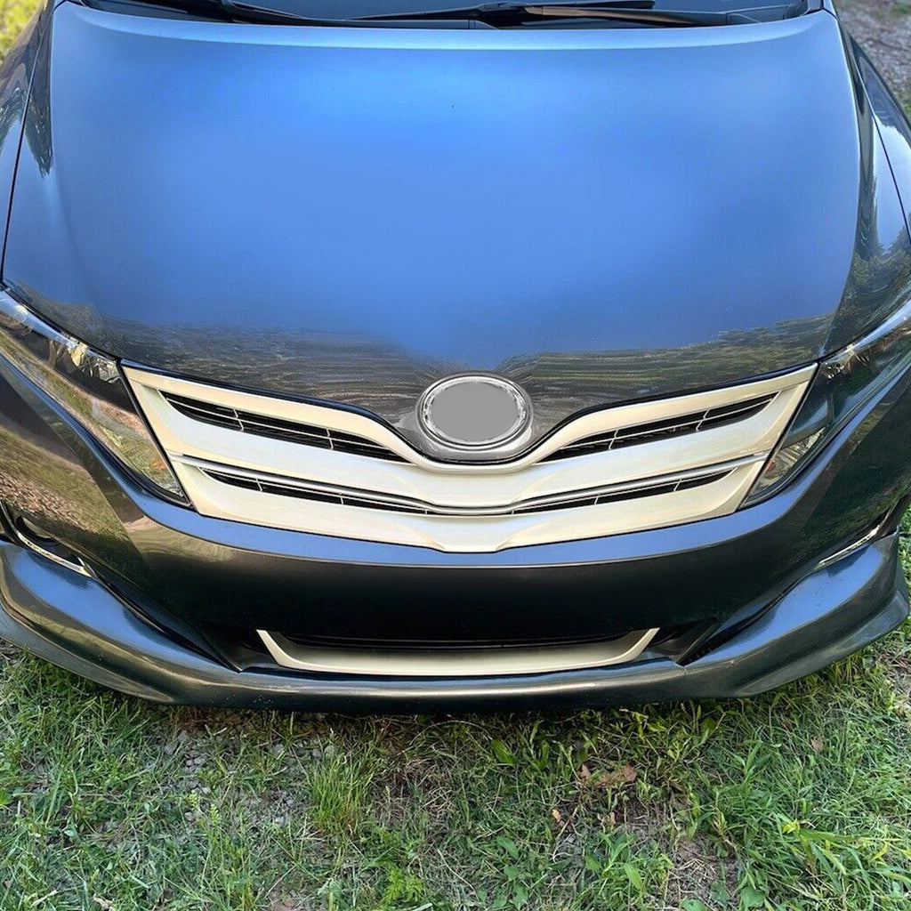 Front Upper Grille for Toyota Venza (2013–2016) Silver Replacement