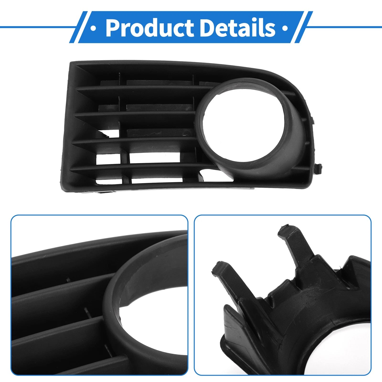 1 Pc Fog Light Grill for Volkswagen Golf 5 (2005–2009) No. 1K0853665B