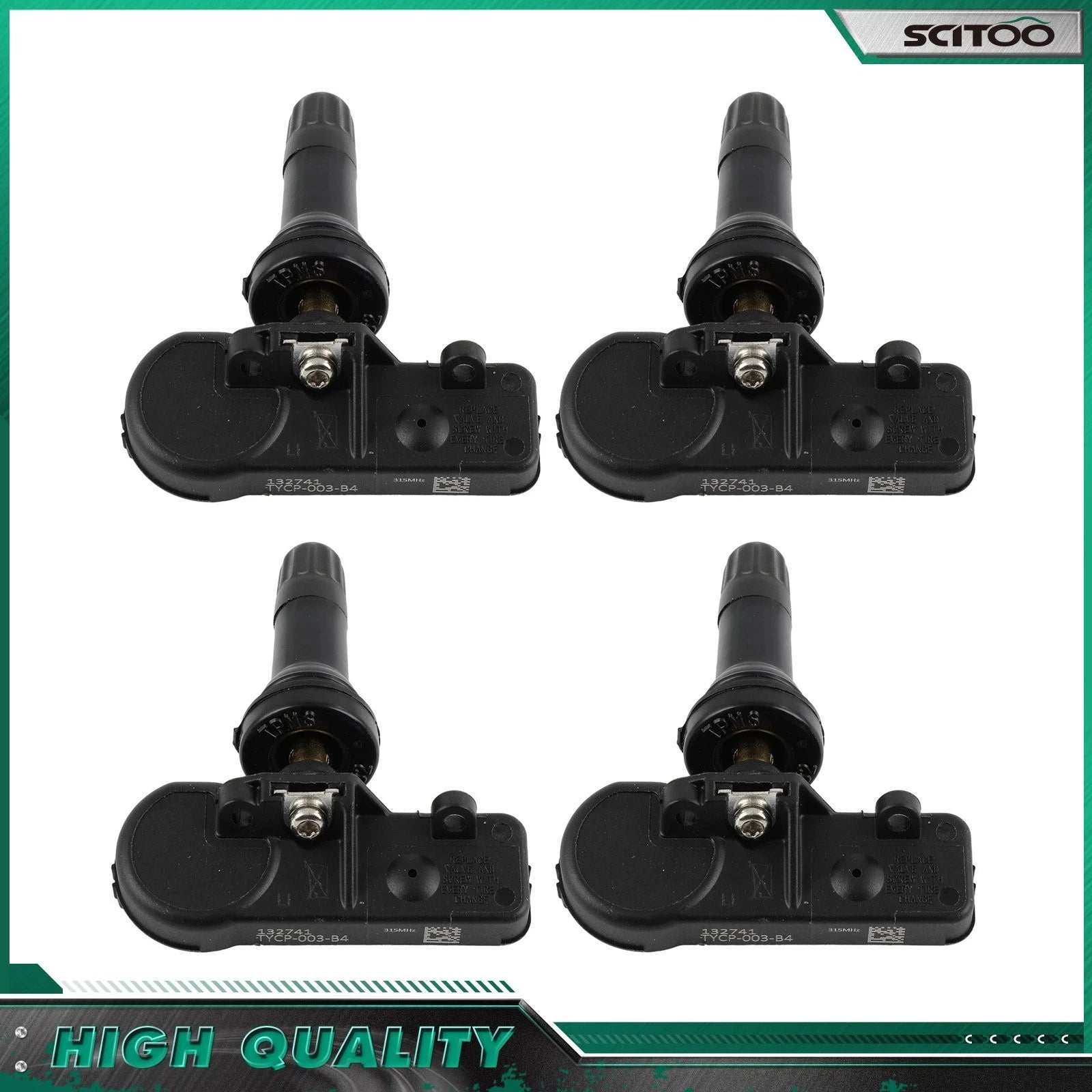 Set of 4 TPMS Tire Air Pressure Sensors for Subaru WRX (2015–2021) 28103SA001 28103AJ00A