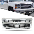 Black Chrome Front Bumper Grille for Chevrolet Silverado 1500 (2014–2015)