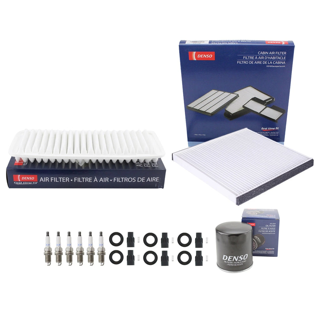 Denso Tune Up Kit 6 Spark Plugs & Boots for Lexus RX400h (2006–2008)