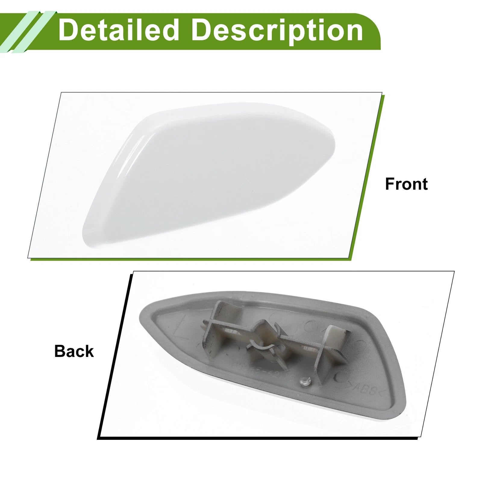 Front Left Washer Nozzle Cover Cap for Toyota Rav4 (2010–2012) 8504542110 White