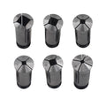 Set of 6 High Precision 5C Square Collets 1/4, 5/16, 3/8, 1/2, 5/8, 3/4