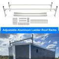 Adjustable Roof Mount Ladder Rack for Enclosed/Opened Trailer 4'-8.5'