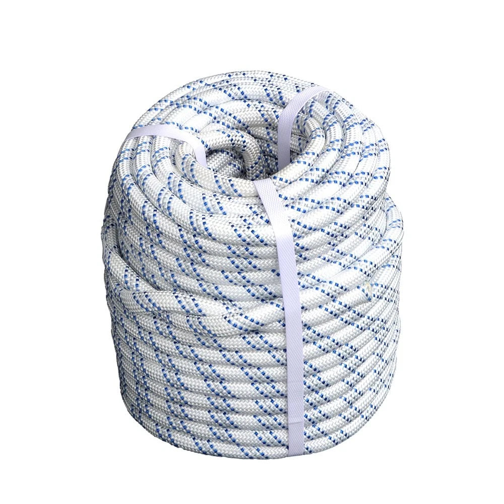Set of 2 Double Braid Polyester Rope for Arborist Bull Tree Rigging (120')