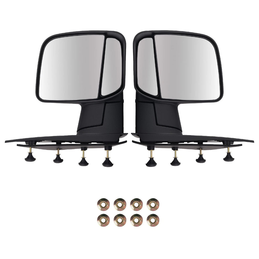 Set of 2 Power Rear View Mirrors for Ford E-150 E-250 (2003–2013) Black