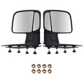 Set of 2 Power Rear View Mirrors for Ford E-150 E-250 (2003–2013) Black