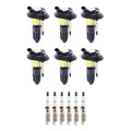 Denso 6 Ignition Coils & 6 Iridium Spark Plugs for Ascender Envoy XL (2002–2009)